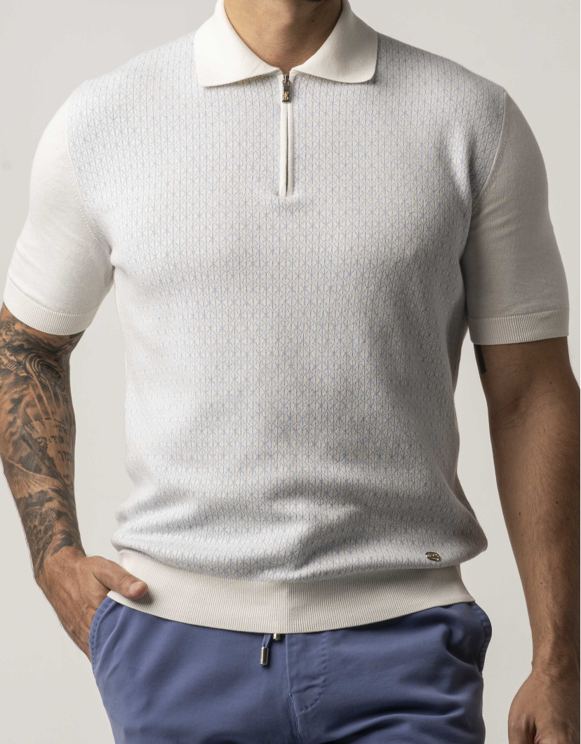 Castello d'Oro Mens Polo T-shirt 100% Cotton image